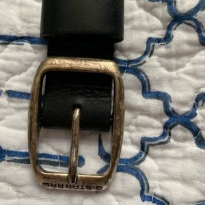 Black leather belt-G-star Raw